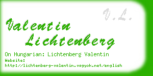 valentin lichtenberg business card